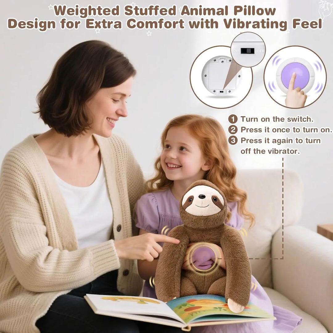 Sloth Sensory Vibrating Pillow for Kids & Adults