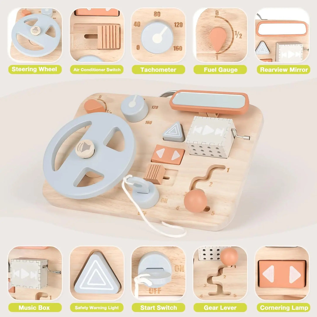 Car Dashboard Busy Board for Toddler