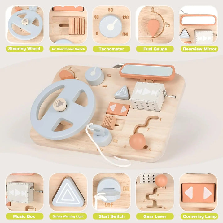 Car Dashboard Busy Board for Toddler