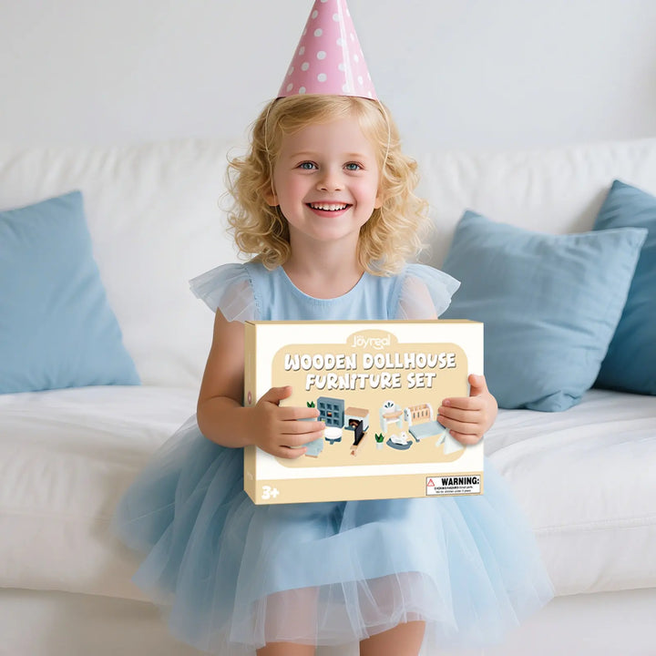 Mini Wooden Dollhouse Furniture(Dolls Not Included)