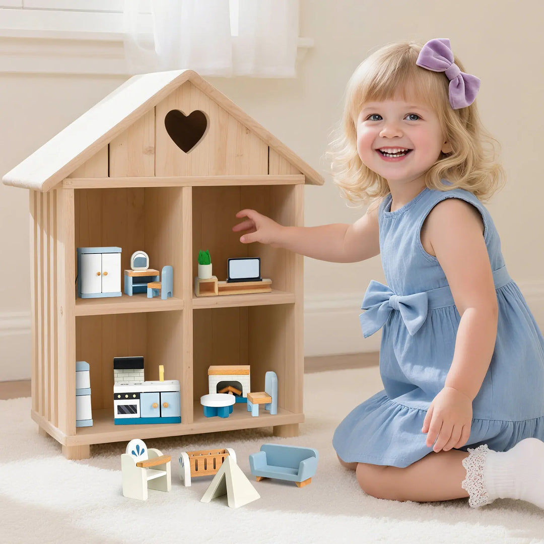 wooden dollhouse kits