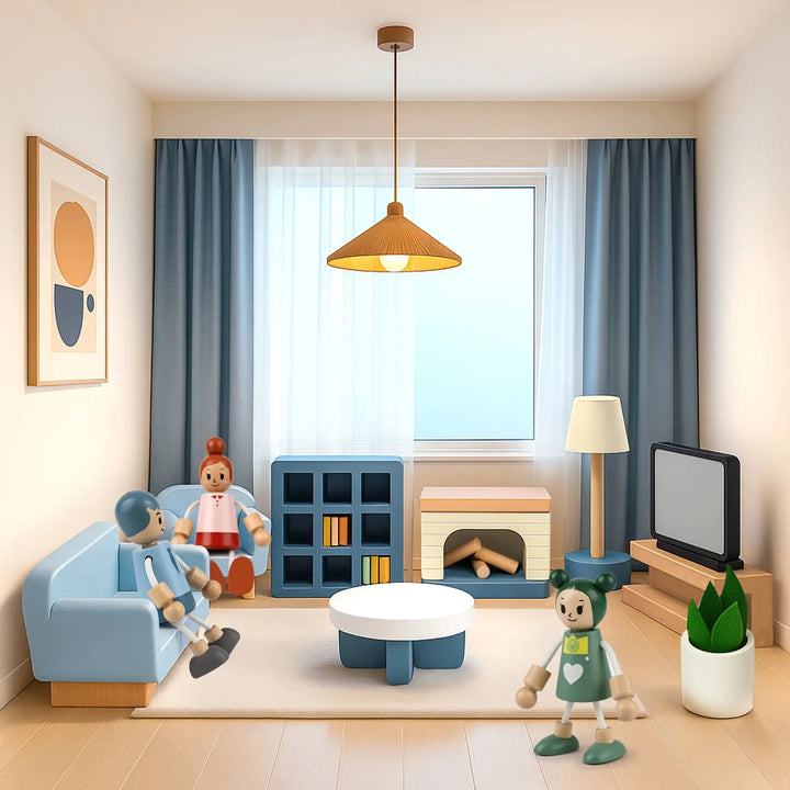 wooden dollhouse kits