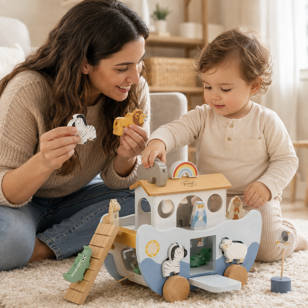 How to Teach Animal Names With a Noah’s Ark Toy