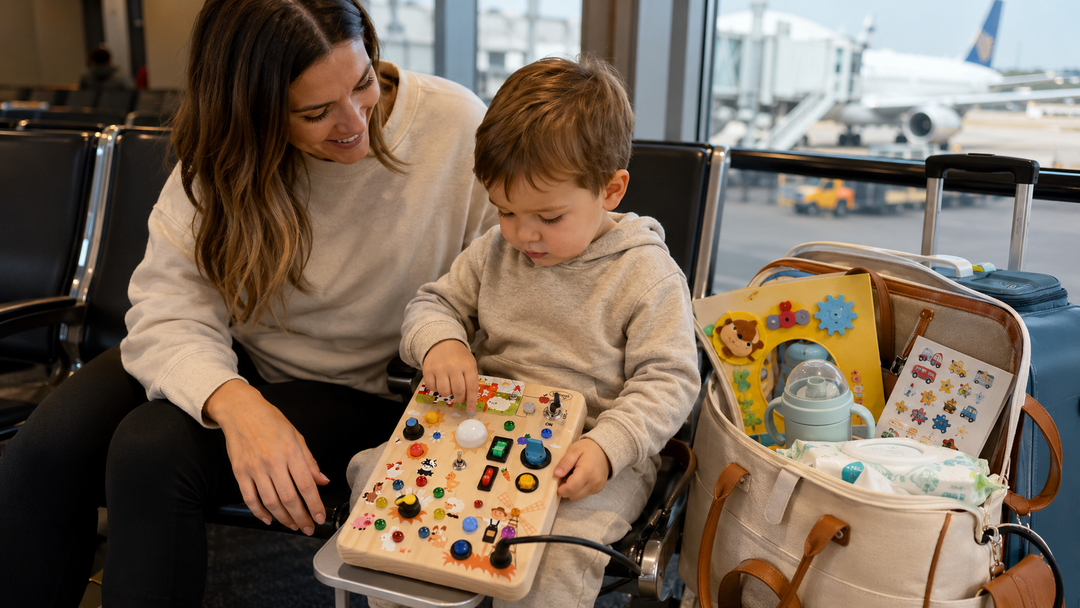 Why Toddlers Love Buttons, Switches, and Busy Boards