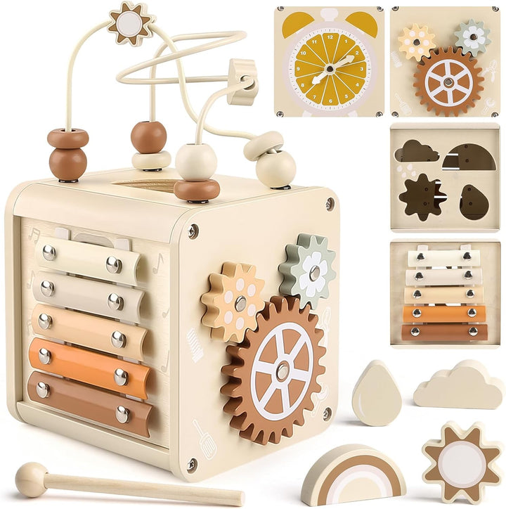 Toddler Montessori Activity Cube – Educational & Motor Skills Toy