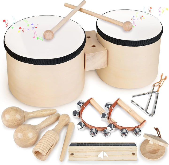 Toddlers Drum Set – 6-in-1 Montessori Musical Toys