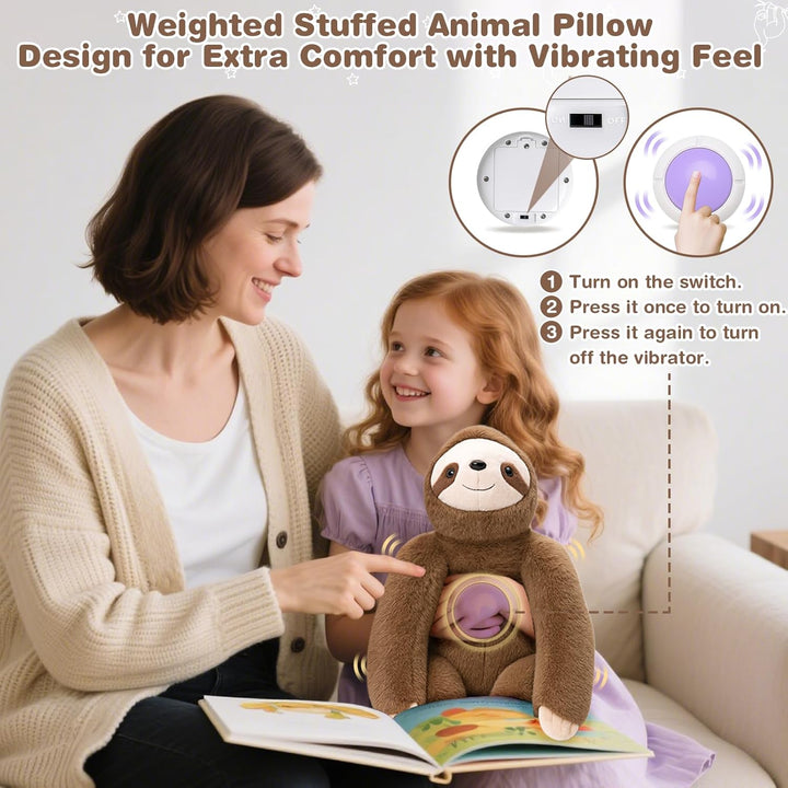 Sloth Sensory Vibrating Pillow for Kids & Adults