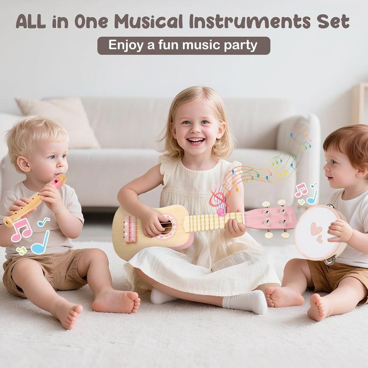 Wooden Montessori Guitar Set for Toddlers