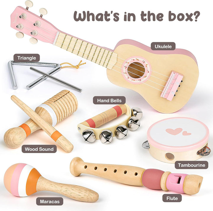 Wooden Montessori Guitar Set for Toddlers