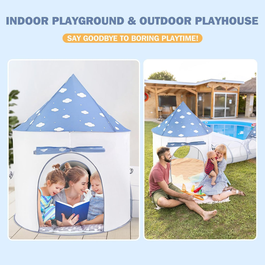 5 in 1 Kids Play Tent with Tunnel for Toddlers