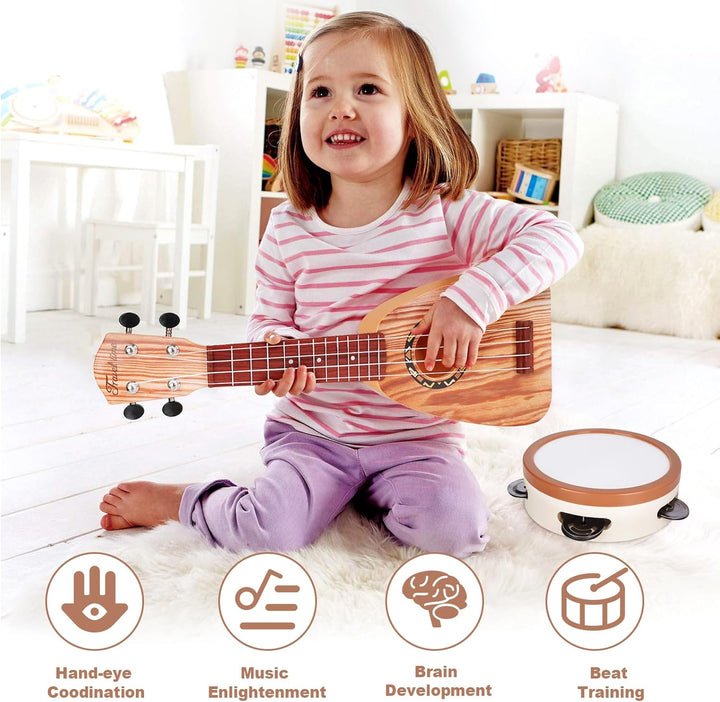 Toddlers Musical Guitar Set – Montessori 5-in-1 Instruments