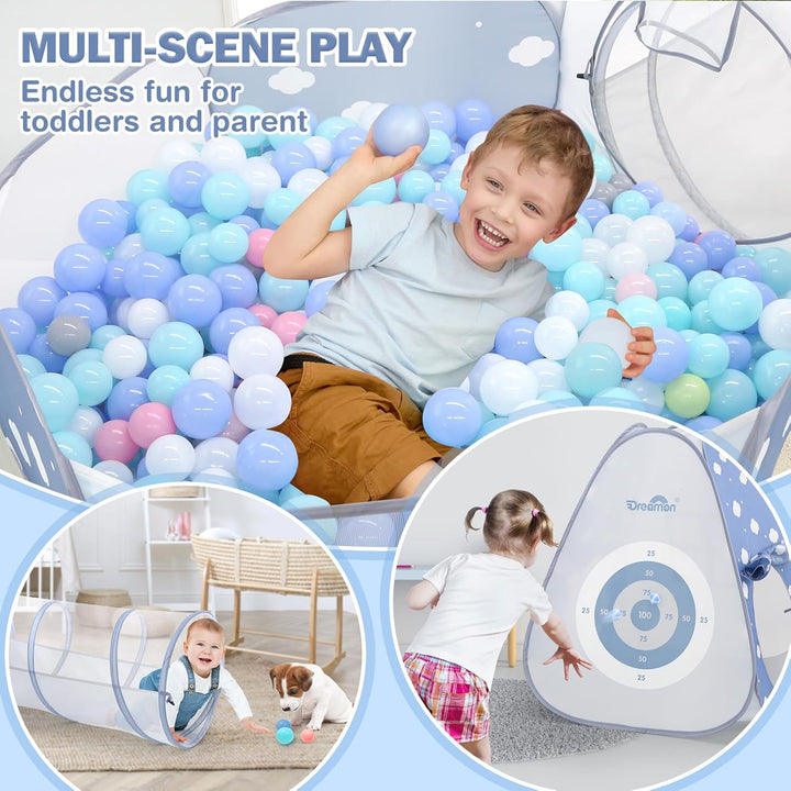 5 in 1 Kids Play Tent with Tunnel for Toddlers