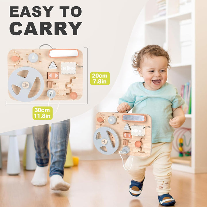Wooden Montessori Sensory Board – Fine Motor Skills Toy for Kids