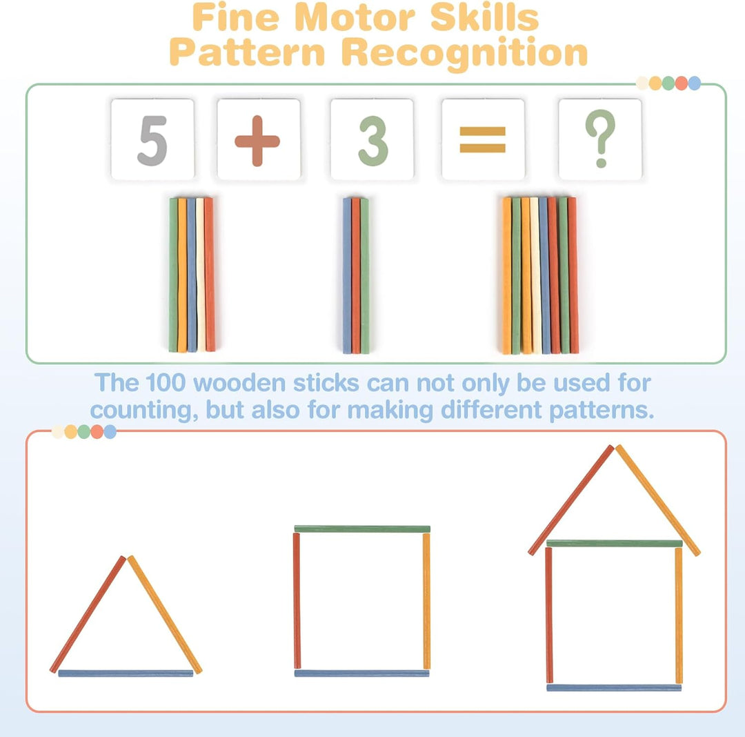 Wooden Abacus for Kids – Counting & Math Learning Toy for Preschoolers