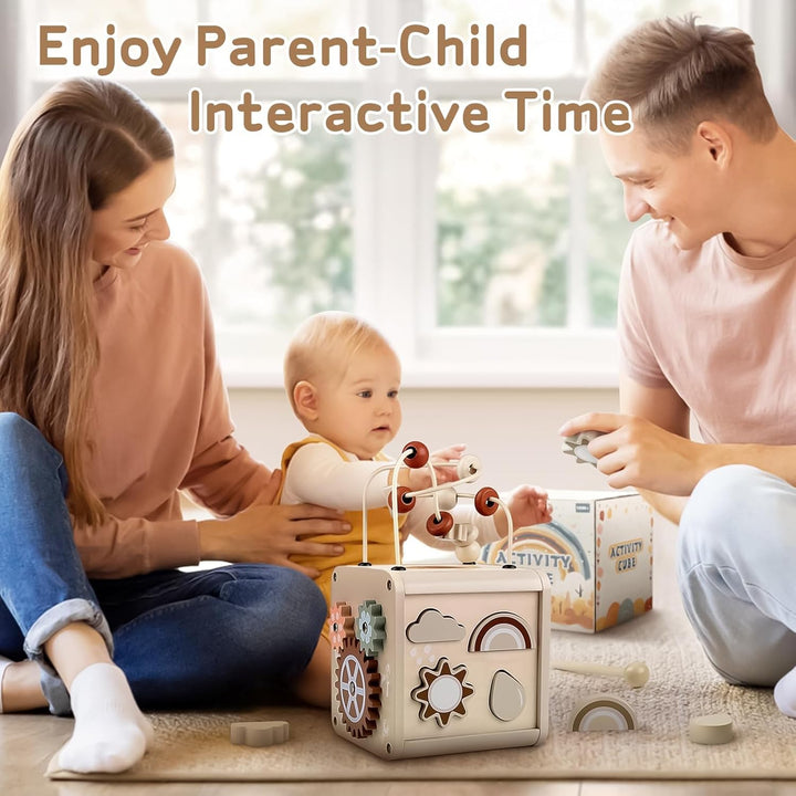 Toddler Montessori Activity Cube – Educational & Motor Skills Toy
