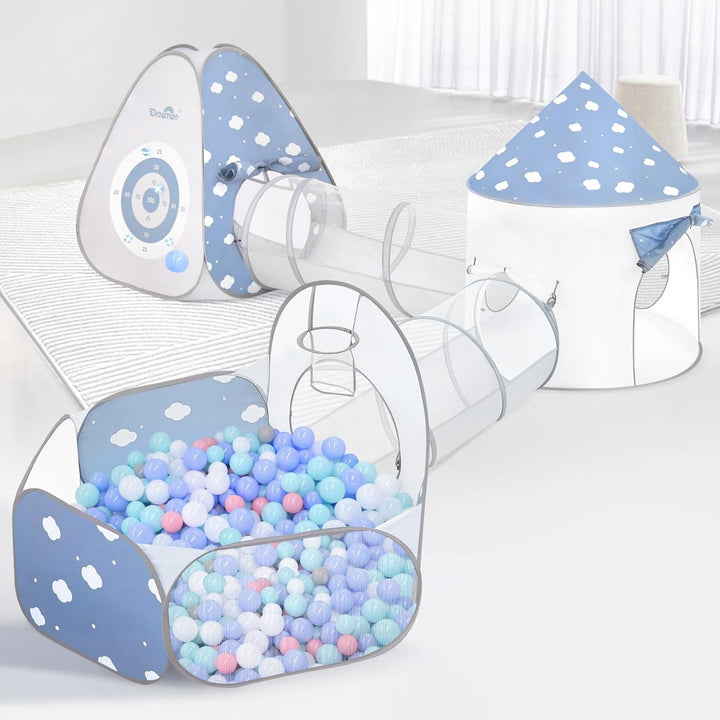 5 in 1 Kids Play Tent with Tunnel for Toddlers
