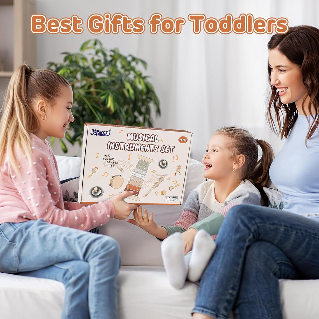 Wooden Musical Instruments Set for Toddlers