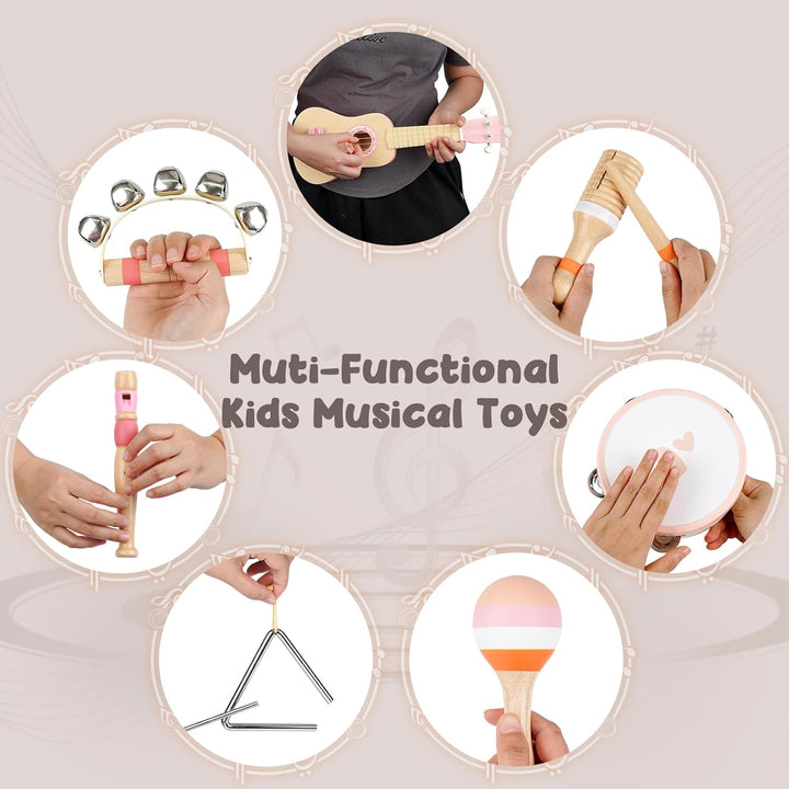 Wooden Montessori Guitar Set for Toddlers