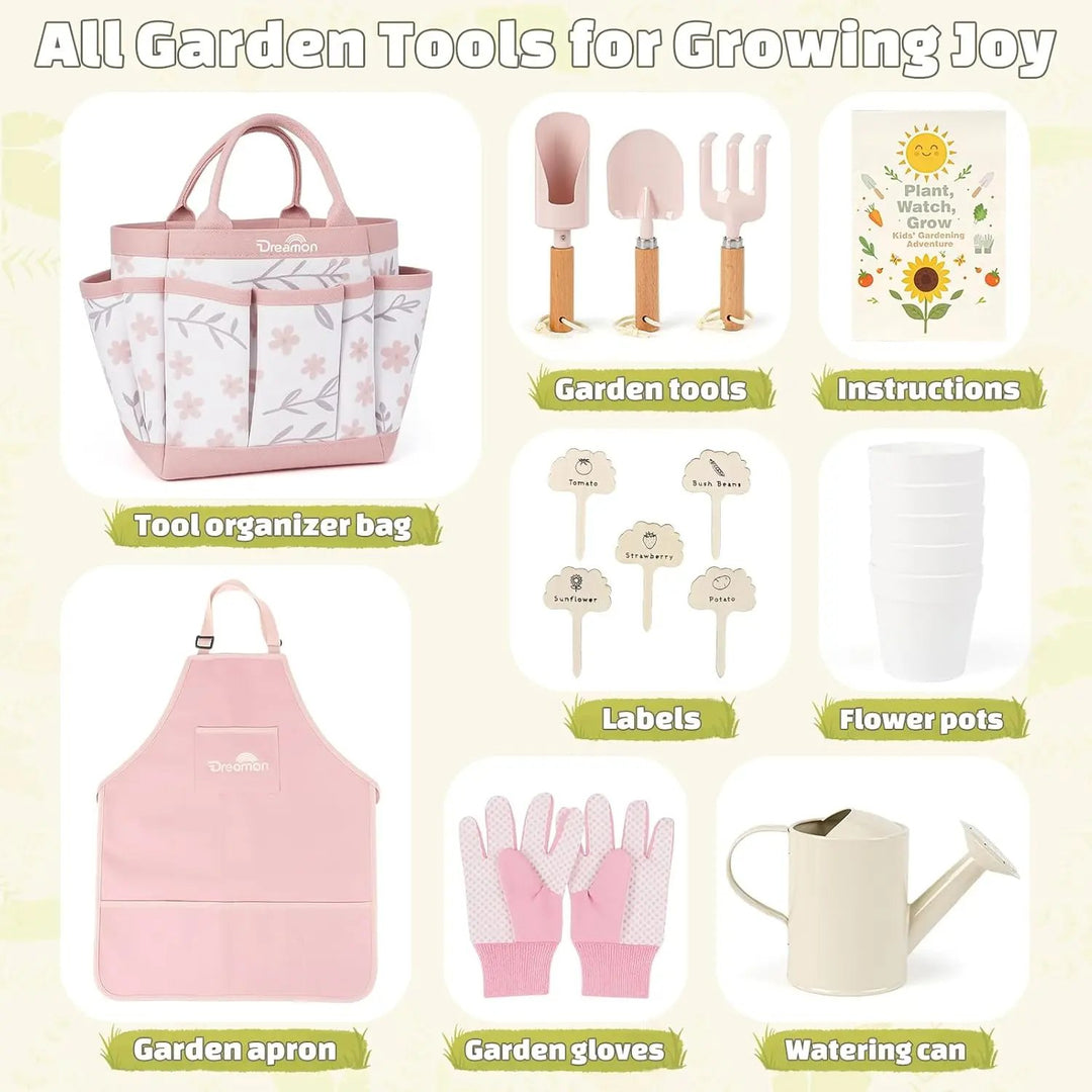 Gardening Tool Set for Kids Outdoor Play 