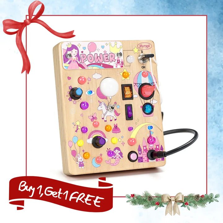 Dreamy LED Busy Board For 2 Years Pink 