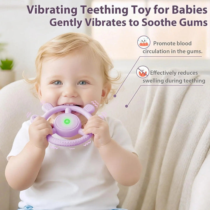 Vibrating Teether for Babies 6 to 18 Months 