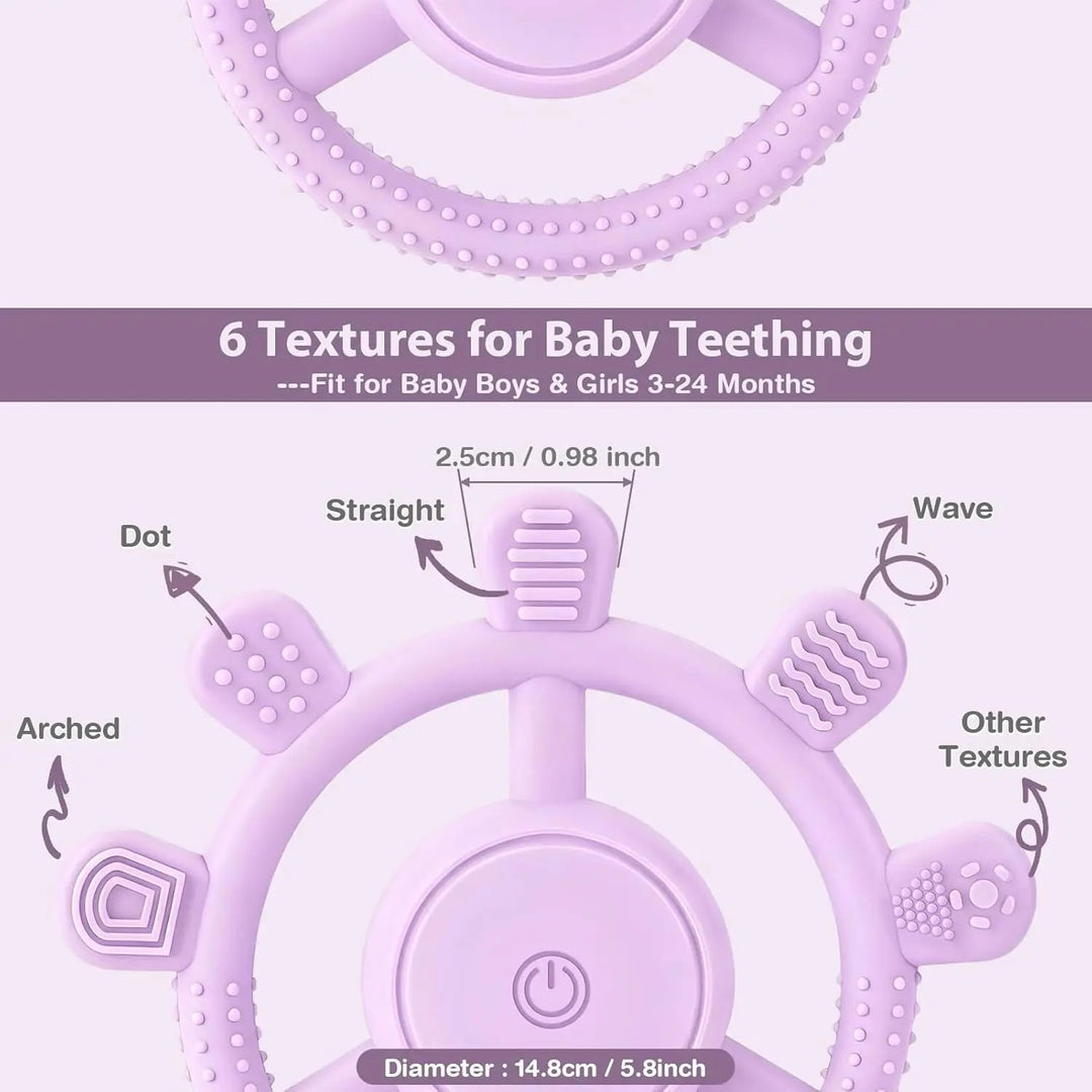 Vibrating Teether for Babies 6 to 18 Months 
