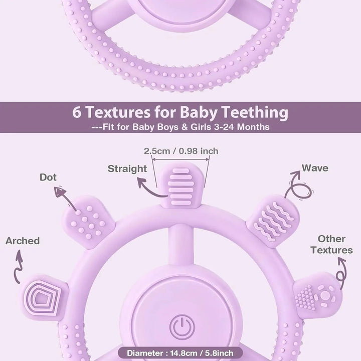Vibrating Teether for Babies 6 to 18 Months 