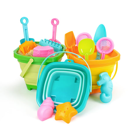 30PCS Collapsible Beach Toys Set for Kids Ages 3–10