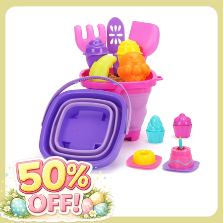 Sand Play Travel Kit for Kids Ages 3–10 