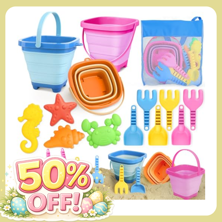 Sand Castle Beach Toys for Kids 3–10 