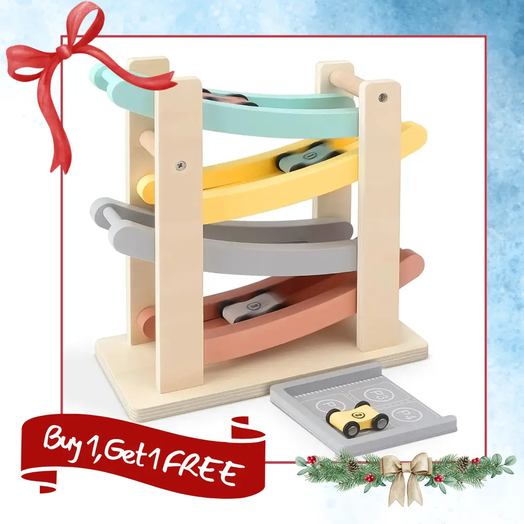 Wooden Car Ramp for Sensory Play 