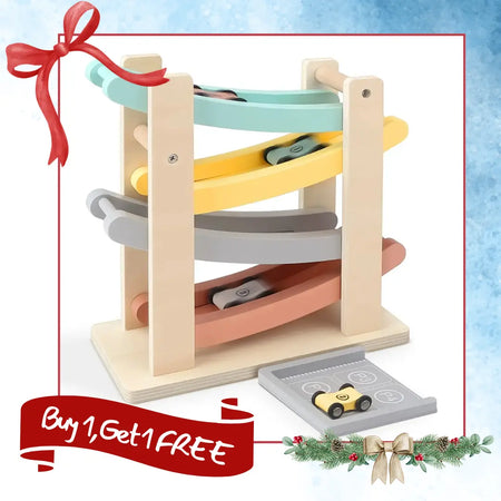 Wooden Car Ramp for Sensory Play 