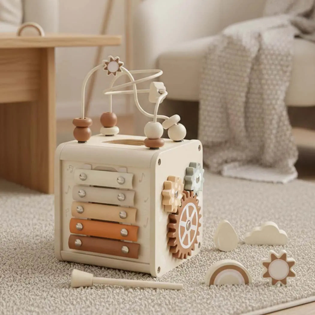 Educational Activity Cube for Toddlers 1-3 