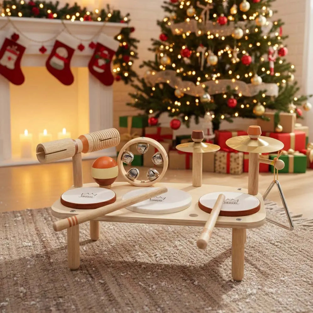 Rhythm Station - Wooden 11-in-1 Musical Table & Drum Set for 6M-4Y 