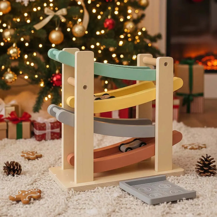 Wooden Car Ramp for Sensory Play 