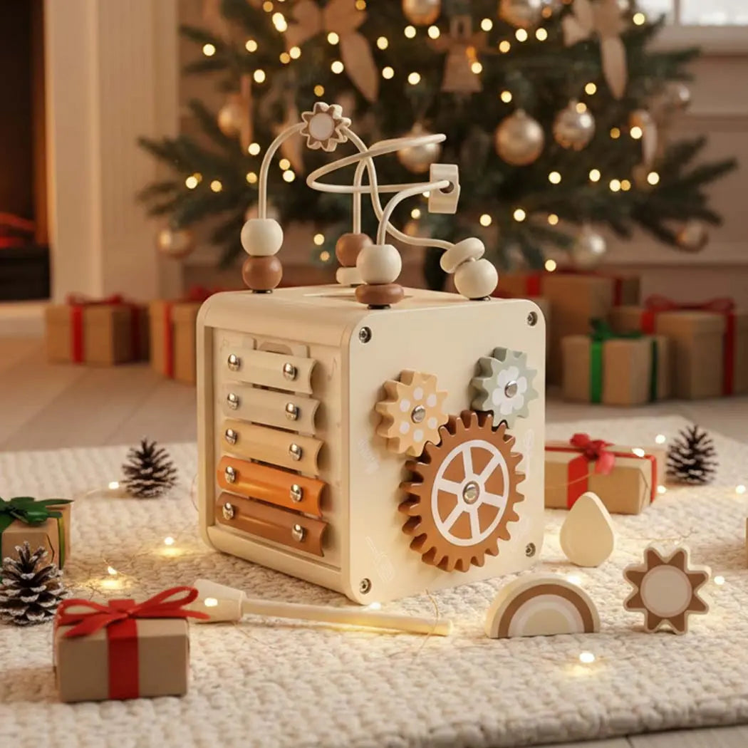 Educational Activity Cube for Toddlers 1-3 