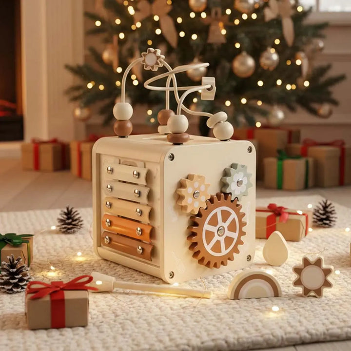 Educational Activity Cube for Toddlers 1-3 