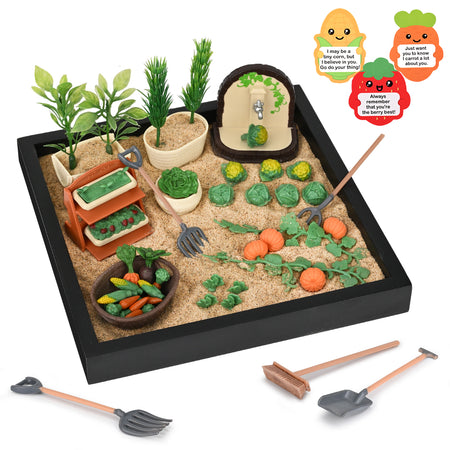 Mini Veggie Zen Garden Kit for Ages 2+