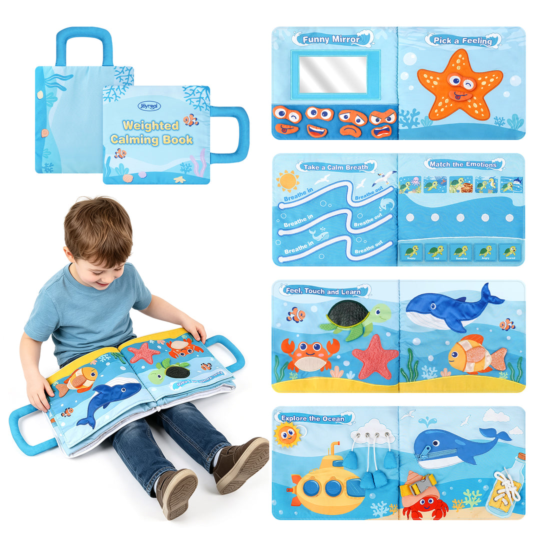 3-lb Weighted Sensory Quiet Book for Kids Ages 3+