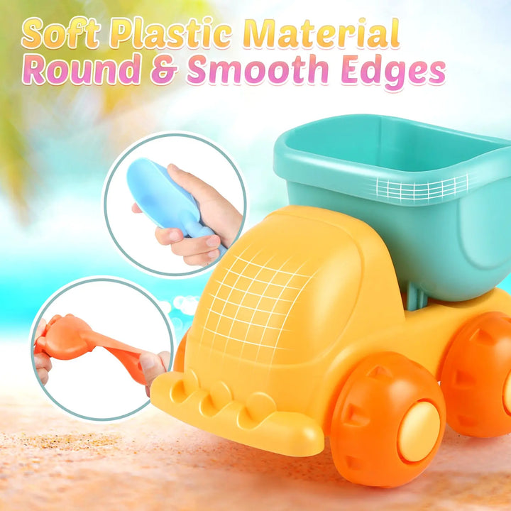 Beginner Sand Toys Set with Soft Tools and Fun Molds 