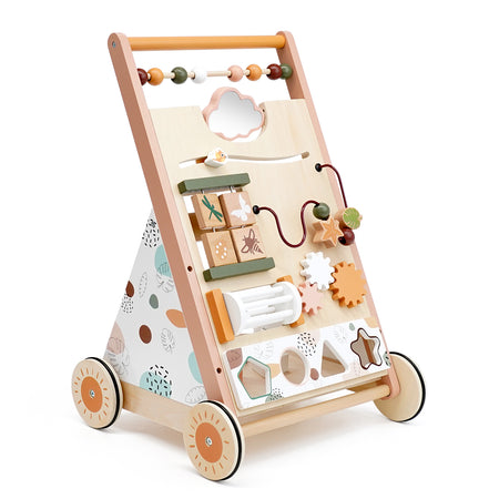 Adjustable Speed Wooden Baby Walker for Toddlers