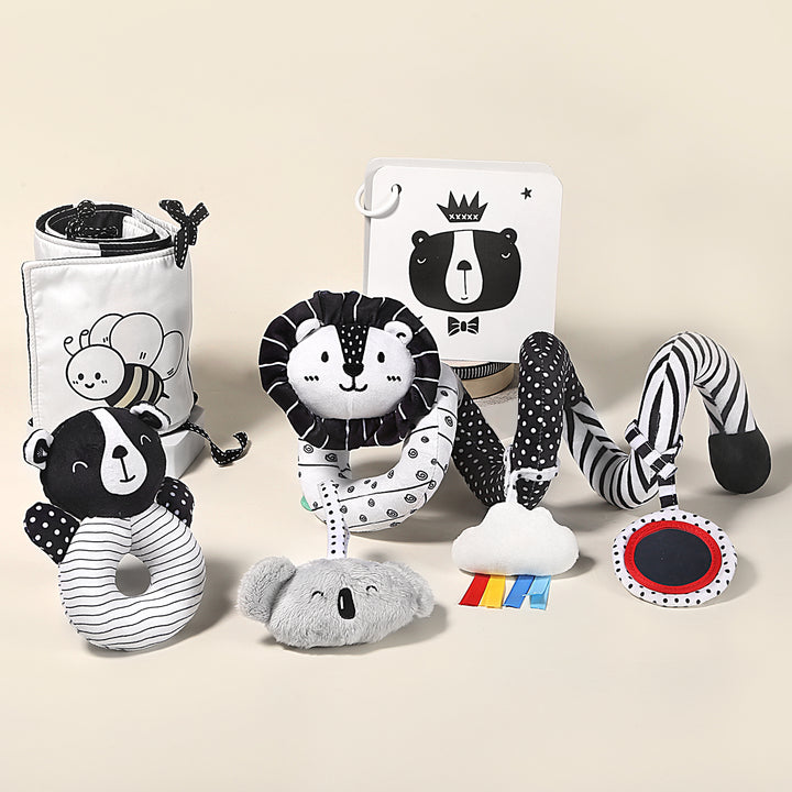 Joyreal High Contrast Baby Toys for Newborn, Black and White Baby Sensory