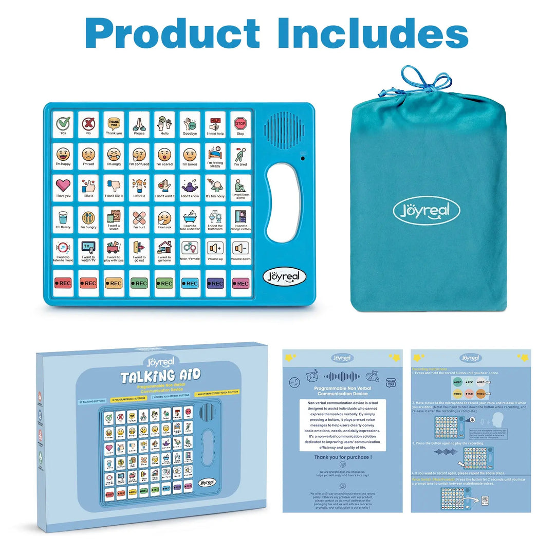 Plus AAC Communication Board for Speech Support Language Learning 