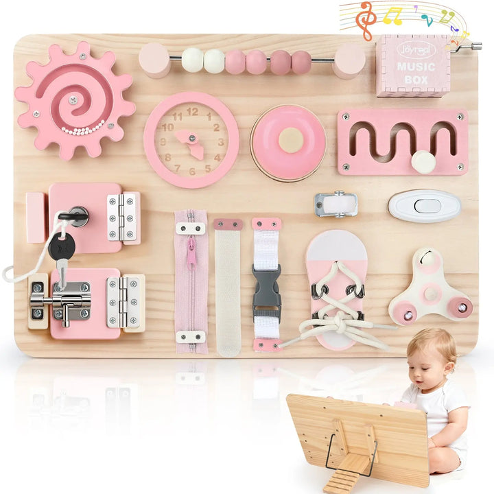 Fine Motor Skills Busy Board for Toddlers 