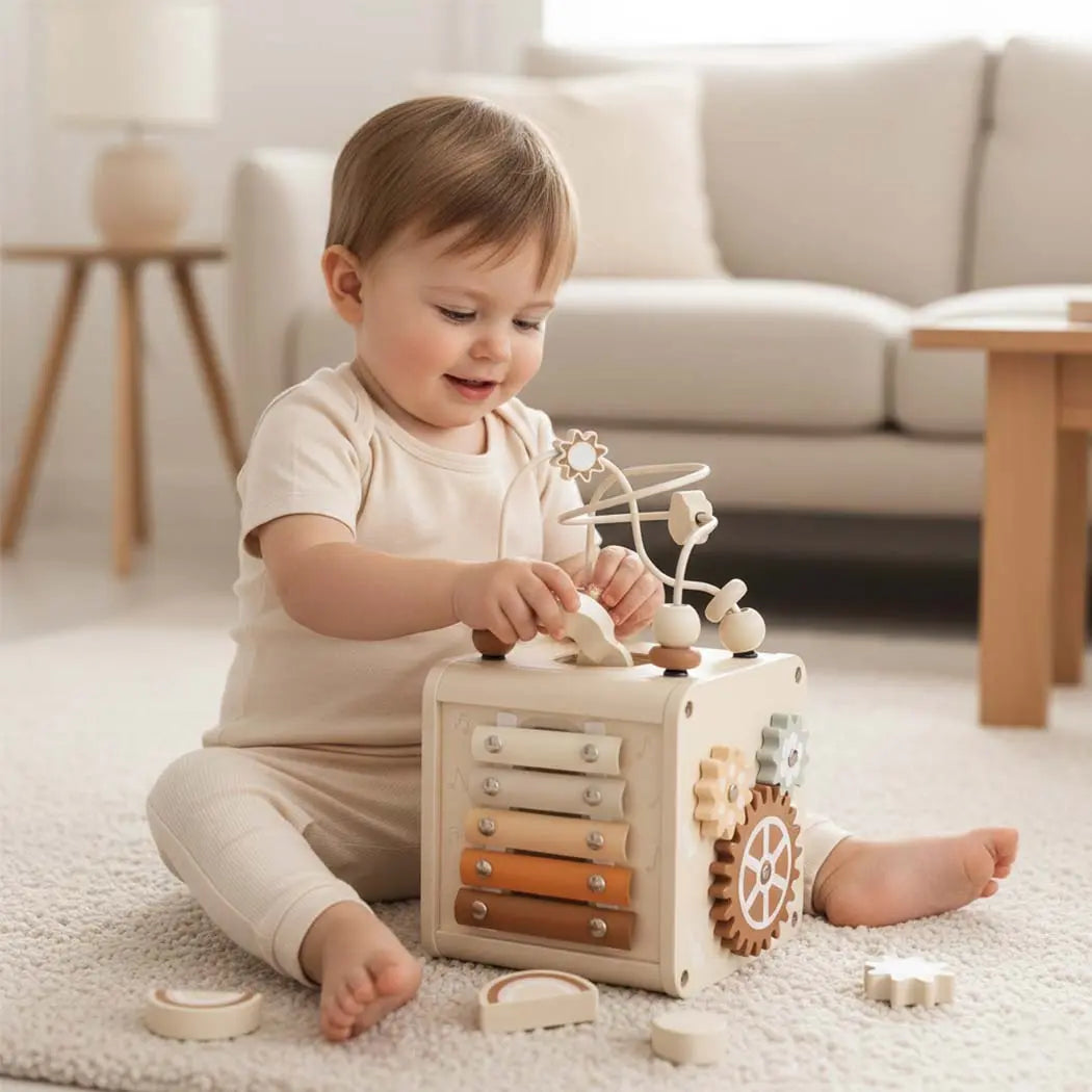 Educational Activity Cube for Toddlers 1-3 