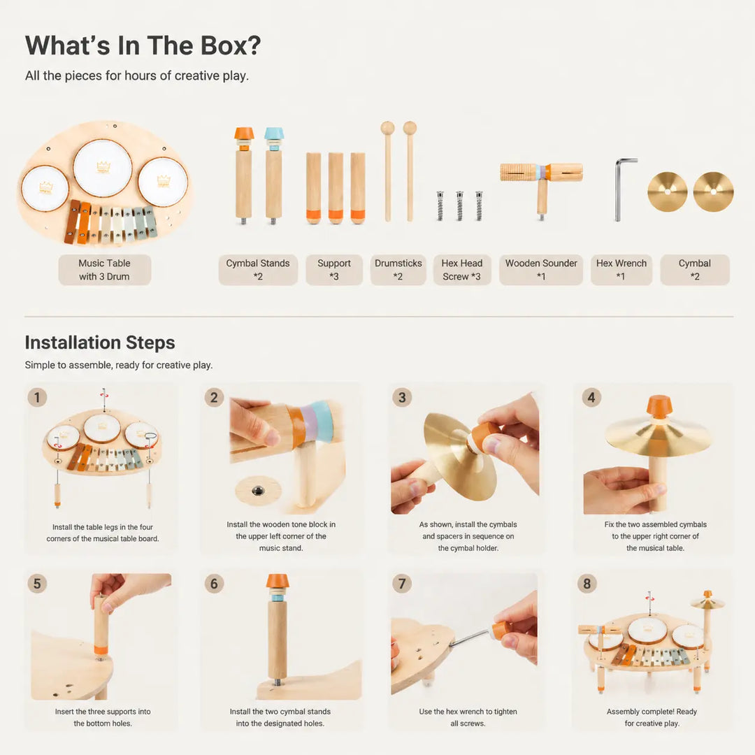 Little Maestro – 9-in-1 Montessori Music Table 