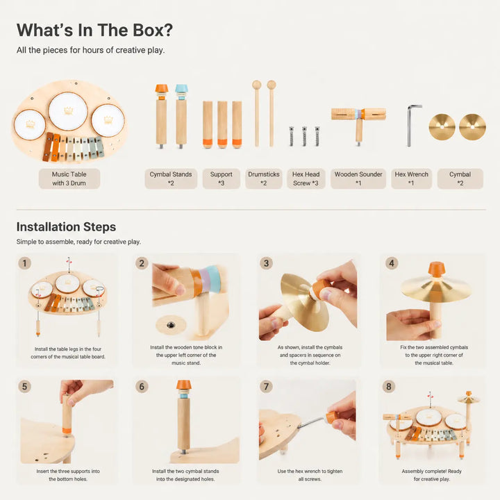 Little Maestro – 9-in-1 Montessori Music Table 
