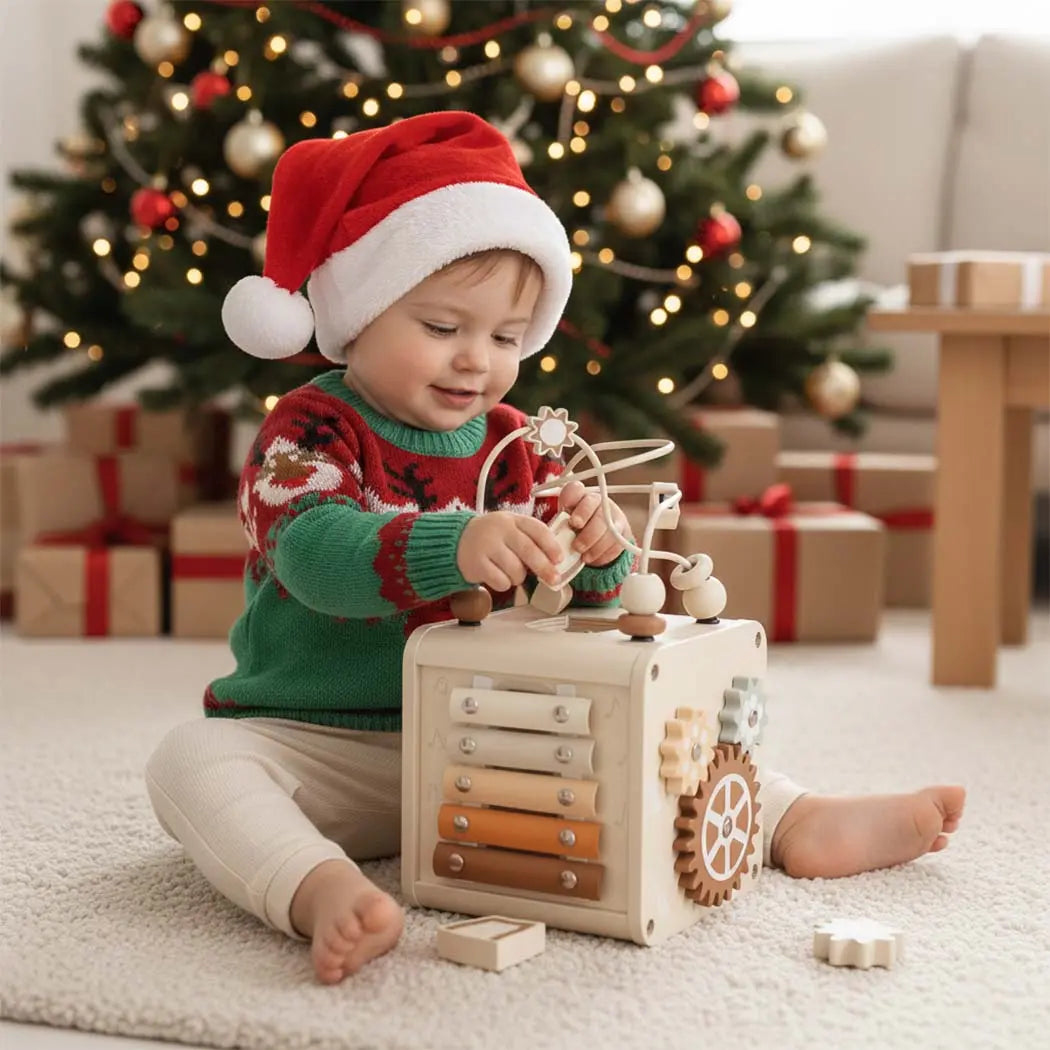 Educational Activity Cube for Toddlers 1-3 