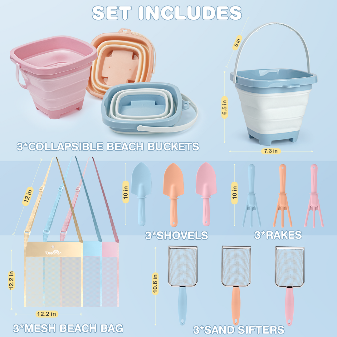 Sand Sifting & Shell Collecting Kit for Kids