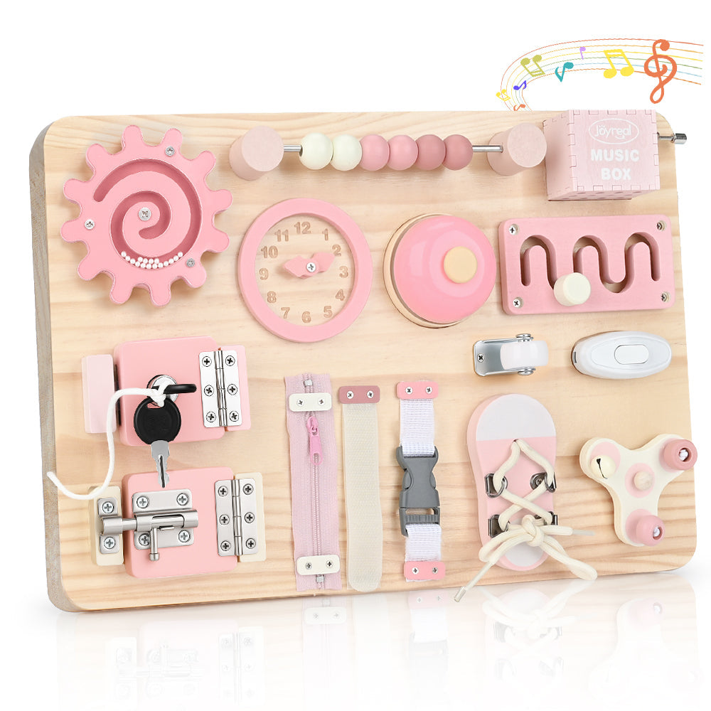 Fine Motor Skills Busy Board for Toddlers 